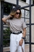T-shirt Gola Alta Bege Naturally - comprar online