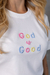 T-shirt Bordada God is Good na internet