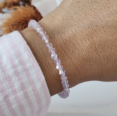 PULSERA CRISTAL LILA - comprar online
