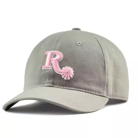 Boné dad hat cinza/ rosa