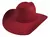 Chapéu Country Jeito De Cowboy Feltro De Lã Bordo Original