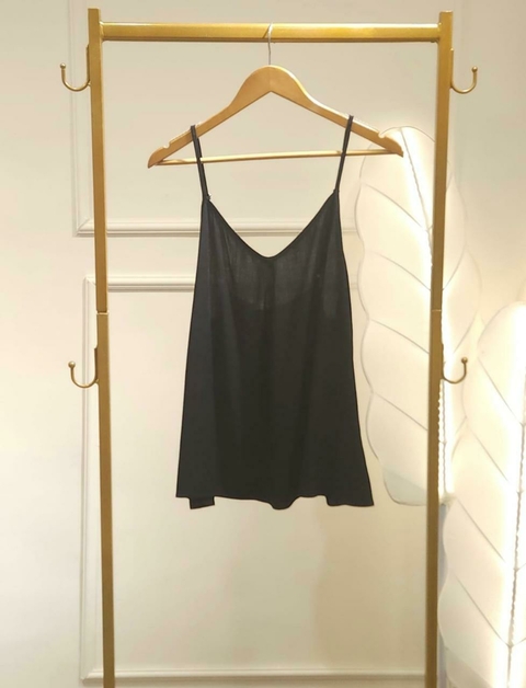 REGATA PLUS SIZE BÁSICA EM VISCOSE - PRETA