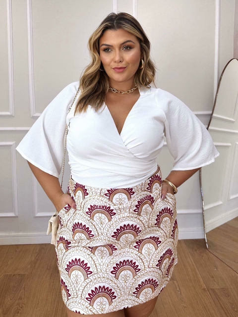 Blusa envelope - Branca