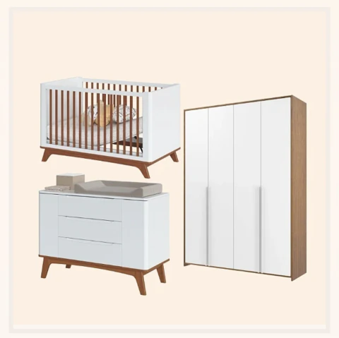 QUARTO DE BEBE COMPLETO SAMBALELE - DIVICAR
