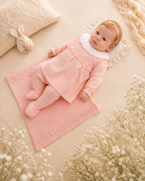 SAIDA MATERNIDADE FEM 4 PÇS ROSA TRICOT - PARAISO