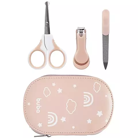 KIT MANICURE COM ESTOJO ROSA - BUBA - comprar online