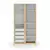 Guarda Roupa 2 Portas Carvalho Malva Linha Soley - Quater - comprar online