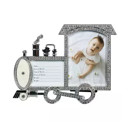 PORTA RETRATO 21 X 16 CM TREM PARA MEMORIAS C/ STRASS - comprar online