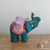 Elefante c/ monje en internet