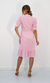 VESTIDO TRICOLINE ROSA - Louback Couture
