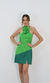 VESTIDO CAROL BICOLOR VERDE