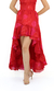 VESTIDO DE ORGANZA SEDA PURA VERMELHO - comprar online