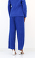 CALÇA VELUDO COTELE AZUL - Louback Couture