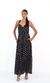 VESTIDO FOIL ALÇA PRETO