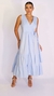 VESTIDO CREPE AZUL - comprar online