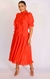 VESTIDO BABADOS CORAL - comprar online