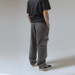 CALÇA CARGO CAVE JEANS DESTONADA na internet