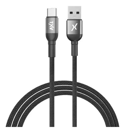 Cable TXV USB a Tipo C Reforzado TC-63 Mallado Carga Rápida