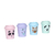 VASO MINI ECO CAFE - CARITAS INFANTIL 360 ML 7606 - BULTO POR 50 UNIDADES COLORES SURTIDOS