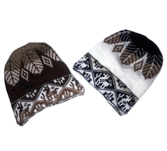 GORRO HOJITA DE LANA DE ALPACA X10U UNISEX - comprar online