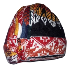 GORRO HOJITA DE LANA DE ALPACA X10U UNISEX - tienda online