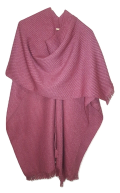 Ruana Poncho Pashmina, Chal, Lana De Alpaca - BARRO COCIDO