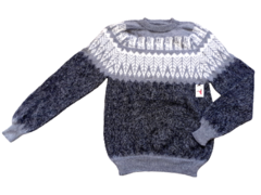 SWEATER BUZO PULLOVER DE LANA DE ALPACA MODELO HOJITA - tienda online