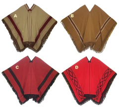 Ponchos De Gaucho Salteño Sureño Guarda pampa Pollerón Adulto - comprar online
