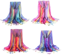 Pashmina, Chal, Chalina Bufanda Andina Rusticas X12u