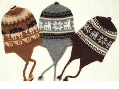 GORRO CHULOS DE LANA DE ALPACA X10U - comprar online