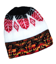 GORRO HOJITA DE LANA DE ALPACA X10U UNISEX - comprar online