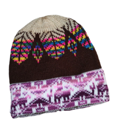 Imagen de GORRO HOJITA DE LANA DE ALPACA X10U UNISEX