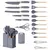 Kit Jogo Utensílios de Cozinha Luxo 19 Peças - T̷O̷Q̷U̷E̷ ̷D̷I̷V̷I̷N̷O̷