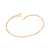 Pulseira elo groumet banhada a ouro 18k (55202300)