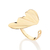 Anel meia asa de borboleta banhado a ouro 18k (51350400)