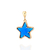 Pingente estrela banhado a ouro 18k com cristal e zircônias (54286107)