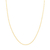 Gargantilha banhada a ouro 18k elo alternado e lixado (53014600)