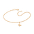 Tornozeleira com borboleta banhada a ouro 18k (55210400)