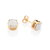 Brinco solitário fusion banhado a ouro 18k com zircônias (52738506) - comprar online