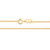 Gargantilha banhada a ouro 18k fio grumet lixado (53109800) - comprar online