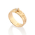 Aliança com frase banhada a ouro 18k com zircônias (51351506) - comprar online