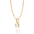 Pingente solitário banhado a ouro 18k com zircônia (54284406) - comprar online