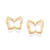 Brinco borboleta vazada banhado a ouro 18k (52746300) - comprar online