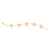 Pulseira banhada a ouro 18k com globos (55134906)