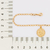 Pulseira com pingente elementos mar banhada a ouro 18k (55211200) - comprar online