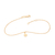 Tornozeleira com sol banhada a ouro 18k (55210700)