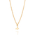Gargantilha borboleta banhada a ouro 18k (53218000)