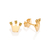 Brinco coroa princesa tiana banhado a ouro 18k com zircônias (52729231) - comprar online