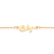 Gargantilha rosa da bela banhada a ouro 18k com aplicação de resina (53251914) - comprar online