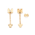 Brinco pêndulo laço minnie banhado a ouro 18k com zircônias (52731506) - comprar online